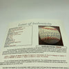Stunning Mickey Mantle Joe Dimaggio 500 Home Run 3,000 Hits Signed Baseball