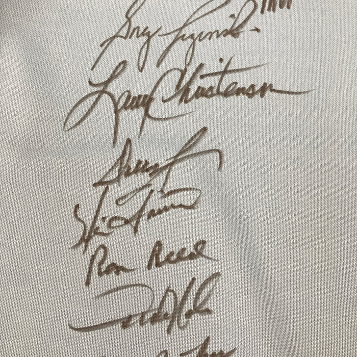 1980 Philadelphia Phillies World Series Champs Team Signed Jersey Beckett COA