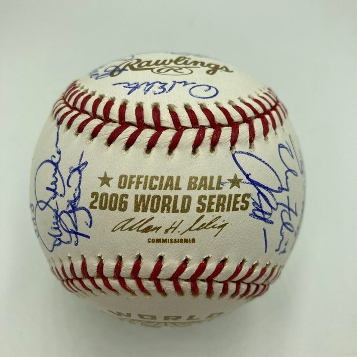 Stunning 2006 St. Louis Cardinals World Series Champs Team Signed Baseball PSA