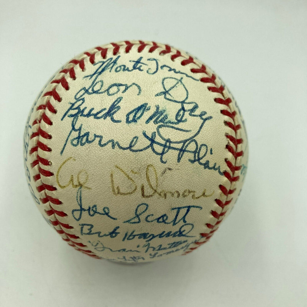 Negro League Hall Of Fame Legends Multi Signed Baseball 31 Sigs JSA COA