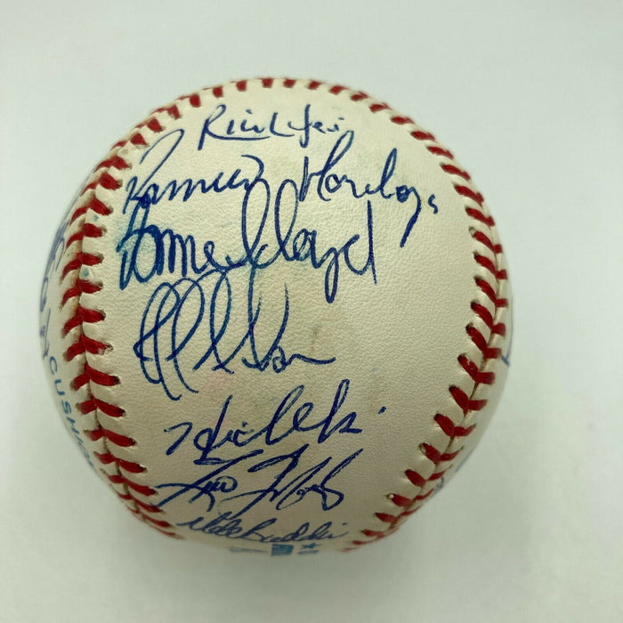 1998 New York Yankees World Series Champs Team Signed Baseball PSA DNA COA