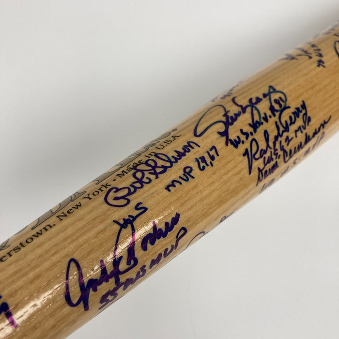Beautiful World Series MVP's Multi Signed Bat 39 Sigs PSA DNA Graded 9 MINT