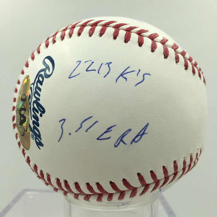 Dwight Doc Gooden Signed Heavily Inscribed MLB Baseball PSA DNA COA