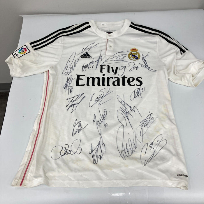 Cristiano Ronaldo 2015 Real Madrid UEFA Champs Team Signed Adidas Jersey JSA COA