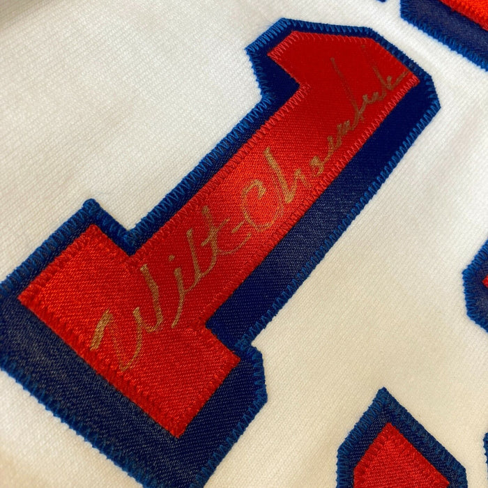 Wilt Chamberlain Signed Authentic Philadelphia 76ers Jersey UDA & PSA DNA COA