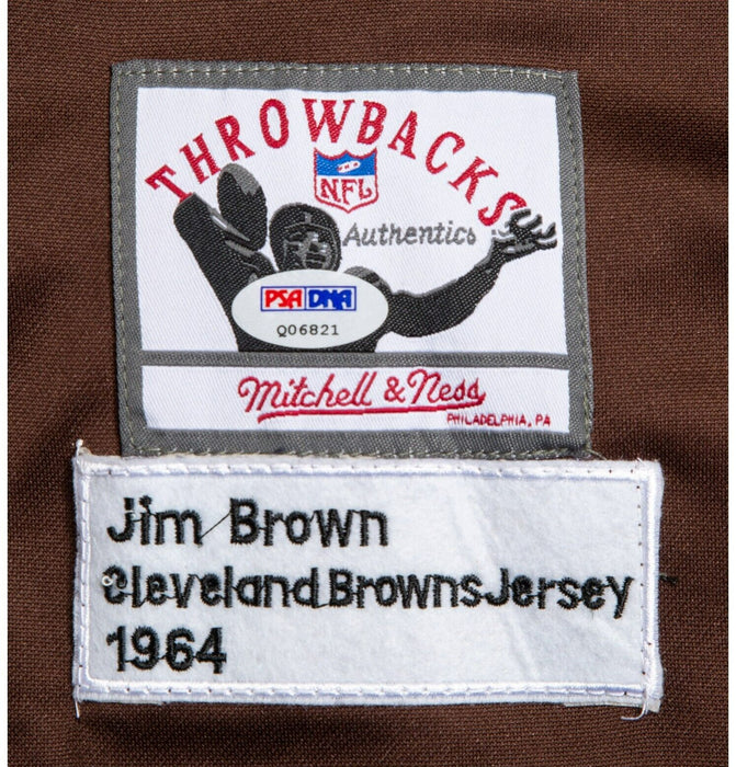 The Finest Jim Brown Signed Heavily Inscribed STATS Cleveland Browns PSA DNA JSA