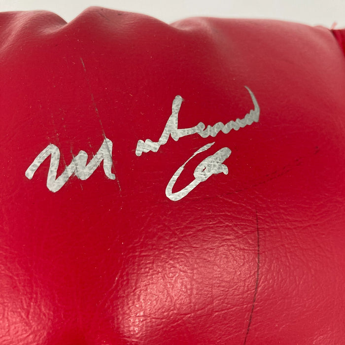Muhammad Ali Signed Everlast Boxing Glove Silver Ink Signature JSA COA