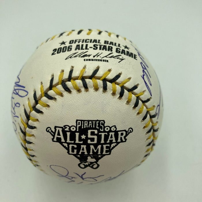 2006 All Star Game Team Signed Baseball Ichiro Suzuki Roy Halladay MLB Authentic