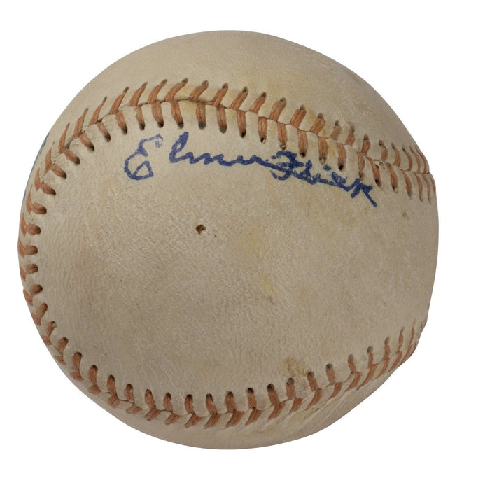 Elmer Flick Single Signed Autographed Baseball JSA COA