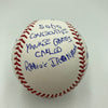 John Sterling Signed Heavily Inscribed STAT Baseball JSA COA RARE!