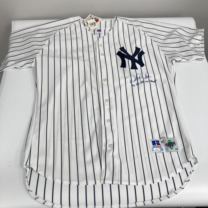 Derek Jeter 1996, 1998, 1999 World Series Champs Signed Yankees Jersey JSA COA