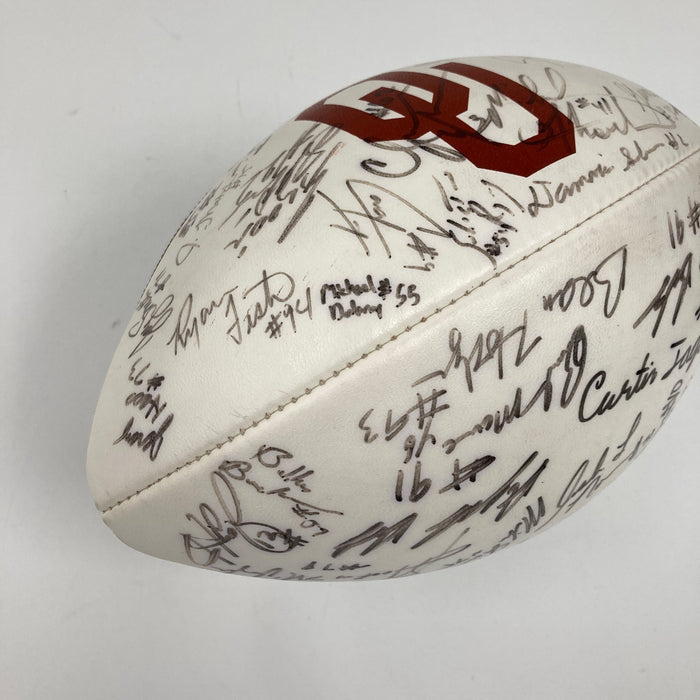 1998 Oklahoma Sooners Team Signed Football PSA DNA COA