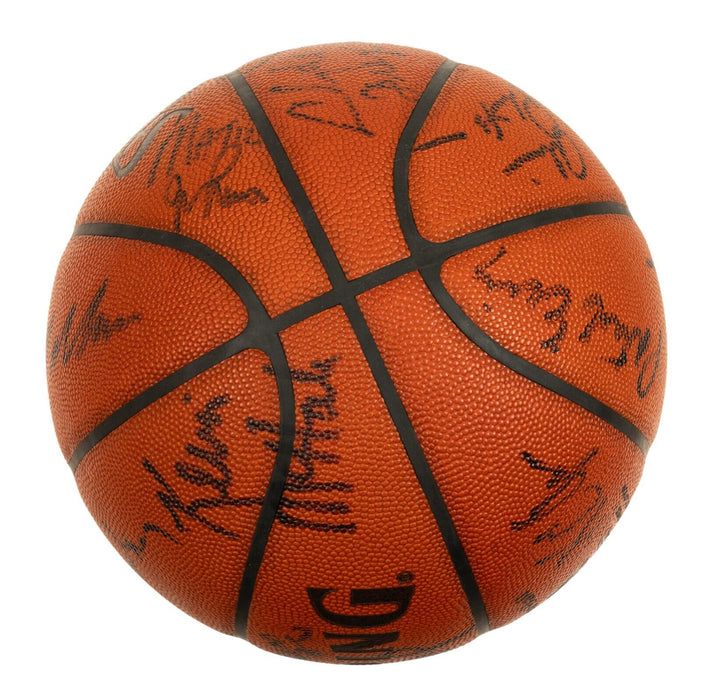 1986 NBA All Star Game Team Signed Basketball Dr J, Jabbar, Magic, Bird JSA COA