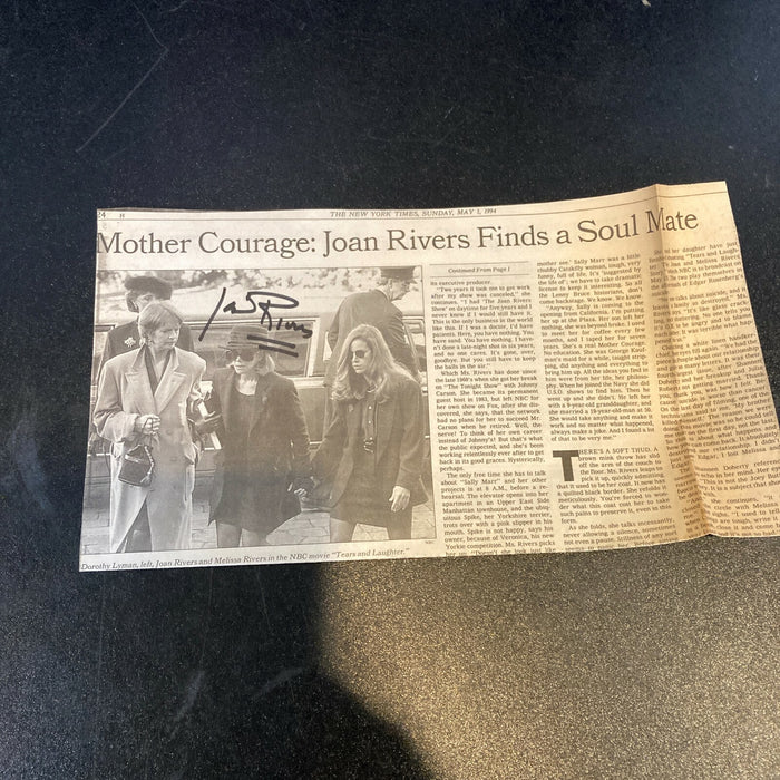 Joan Rivers Signed Autographed Photo With JSA COA