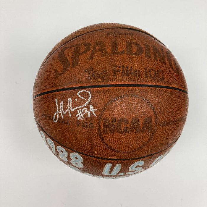 1988 Team USA Olympics Signed Basketball David Robinson JSA COA RARE