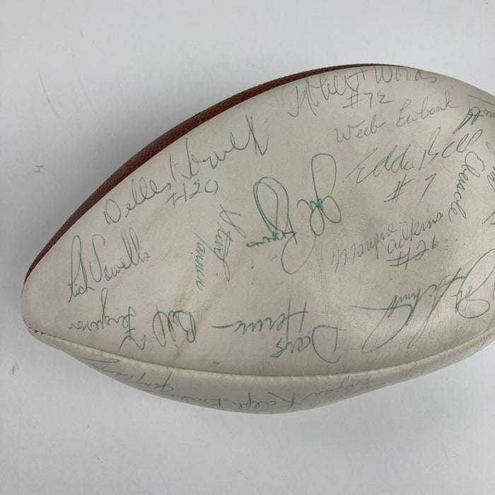 Joe Namath 1974 New York Jets Team Signed Vintage Wilson NFL Football JSA COA