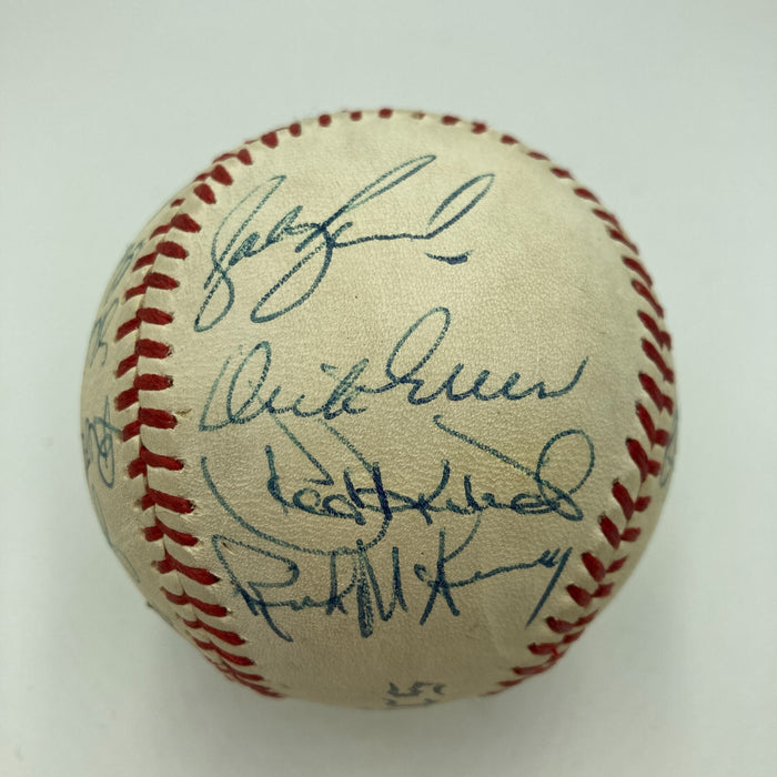 1973 Oakland A's Athletics World Series Champs Team Signed Baseball JSA COA