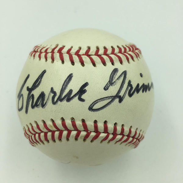 1981 Charlie Grimm & George Bamberger Signed Autographed Baseball With JSA COA