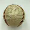 Joe Dimaggio 1960's Yankees Old Timers Day Multi Signed Baseball JSA COA