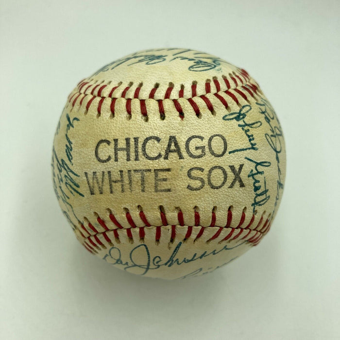 1958 Chicago White Sox Team Signed Autographed Baseball With Nellie Fox