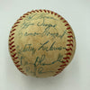 1957 New York Giants Team Signed Baseball Willie Mays JSA COA
