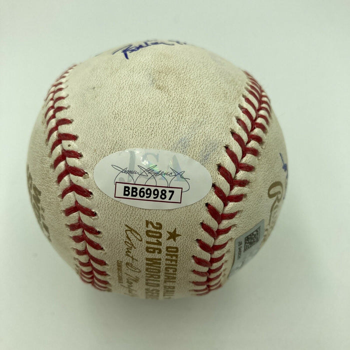 2016 World Series Game Used Baseball Signed By Umpire Crew JSA COA Chicago Cubs