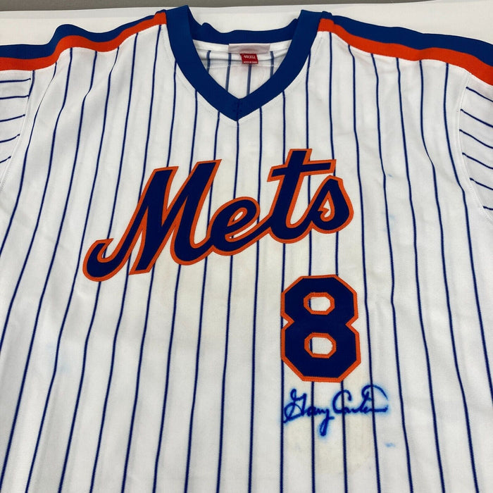 Gary Carter Signed 1986 New York Mets Mitchell & Ness Jersey JSA COA