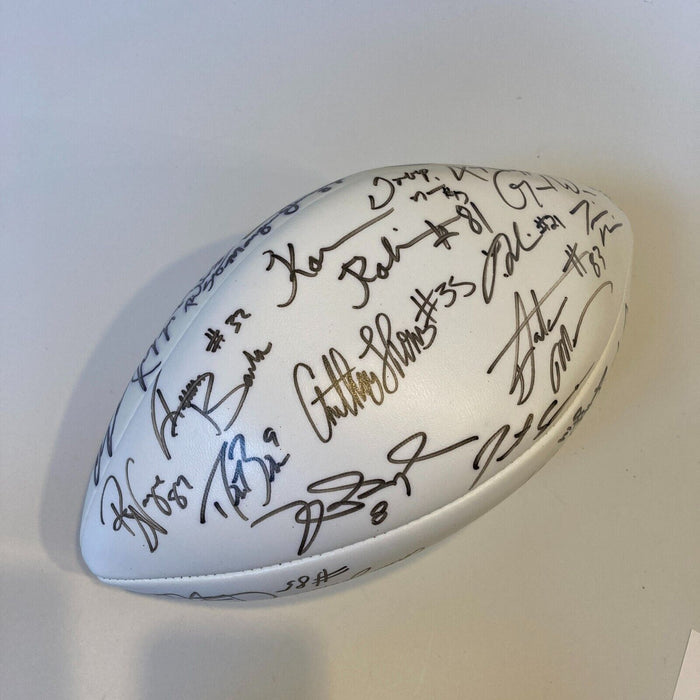 Drew Brees 2001 NFL Rookies Multi Signed Football 36 Sigs Beckett COA