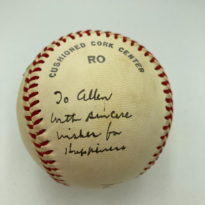 Waite Hoyt Single Signed Official League Baseball JSA COA RARE
