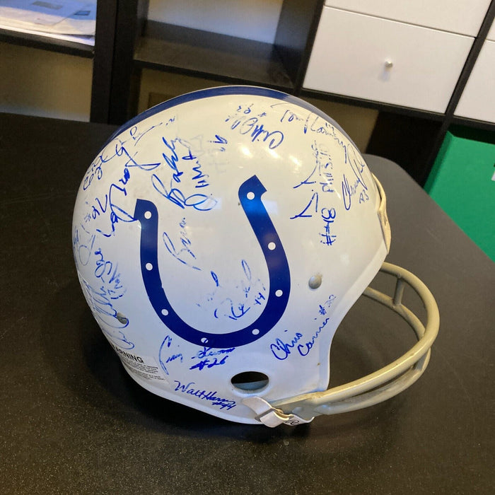 2002 Indianapolis Colts Team Signed Autographed Full Size Helmet