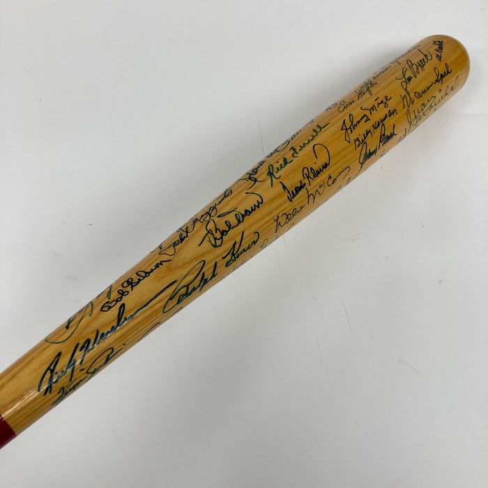 Ted Williams Sandy Koufax Hank Aaron 52 Sigs Hall Of Fame Multi Signed Bat BAS