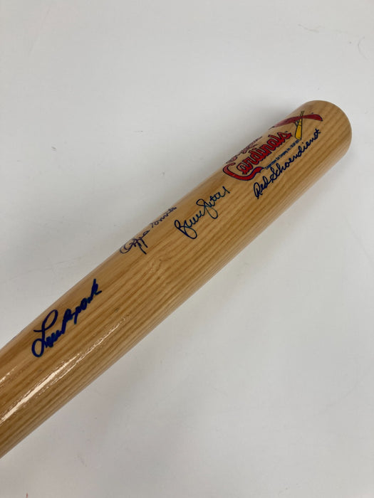 St. Louis Cardinals HOF Legends Signed Bat Stan Musial 8 Sigs Beckett COA