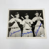 Mickey Mantle Joe Dimaggio Ted Williams Signed 8x10 Photo JSA COA Bold Mint Auto