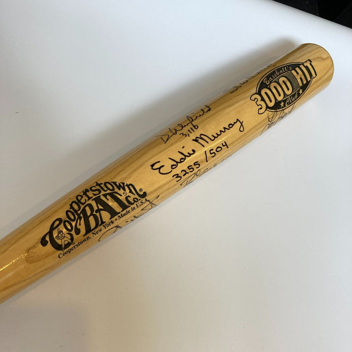 Willie Mays 3,000 Hit Club Multi Signed Baseball Bat Beckett COA