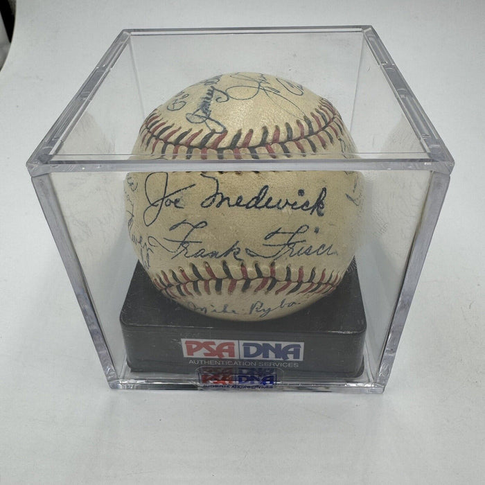1937 St Louis Cardinals Signed Baseball Dizzy Dean Frank Frisch Jesse Haines PSA
