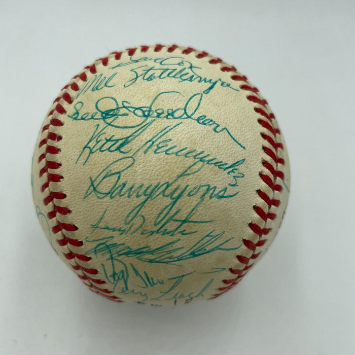 1988 New York Mets Team Signed National League Baseball With Gary Carter