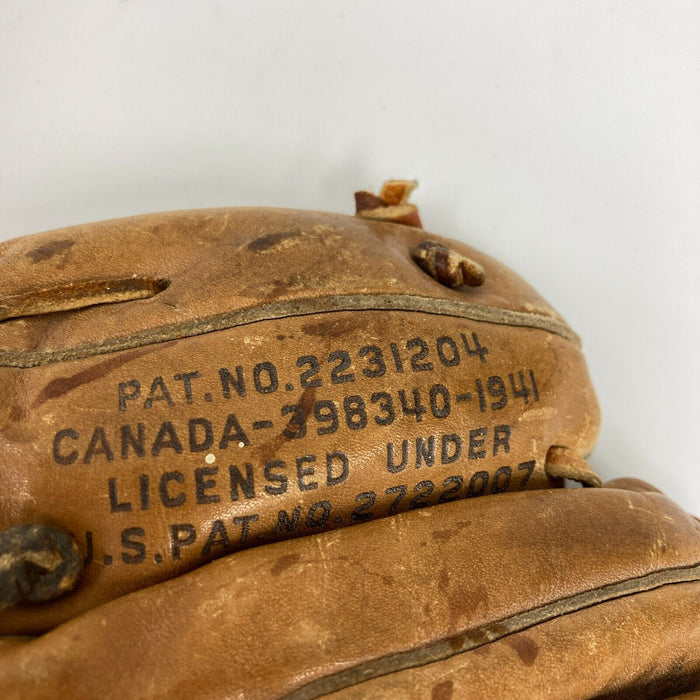 Al Kaline Signed 1950's Wilson Game Model Baseball Glove JSA COA