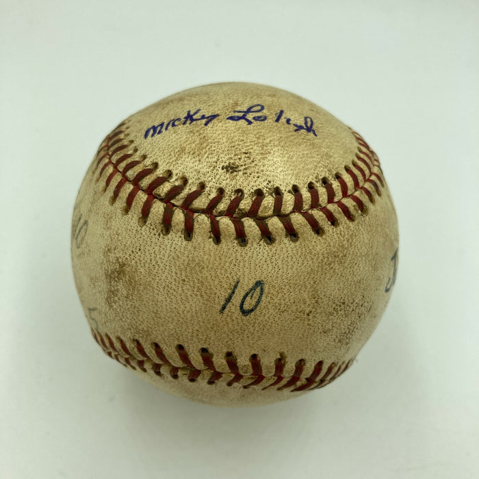 Mickey Lolich Signed Career Win No. 33 Final Out Game Used Baseball Beckett COA