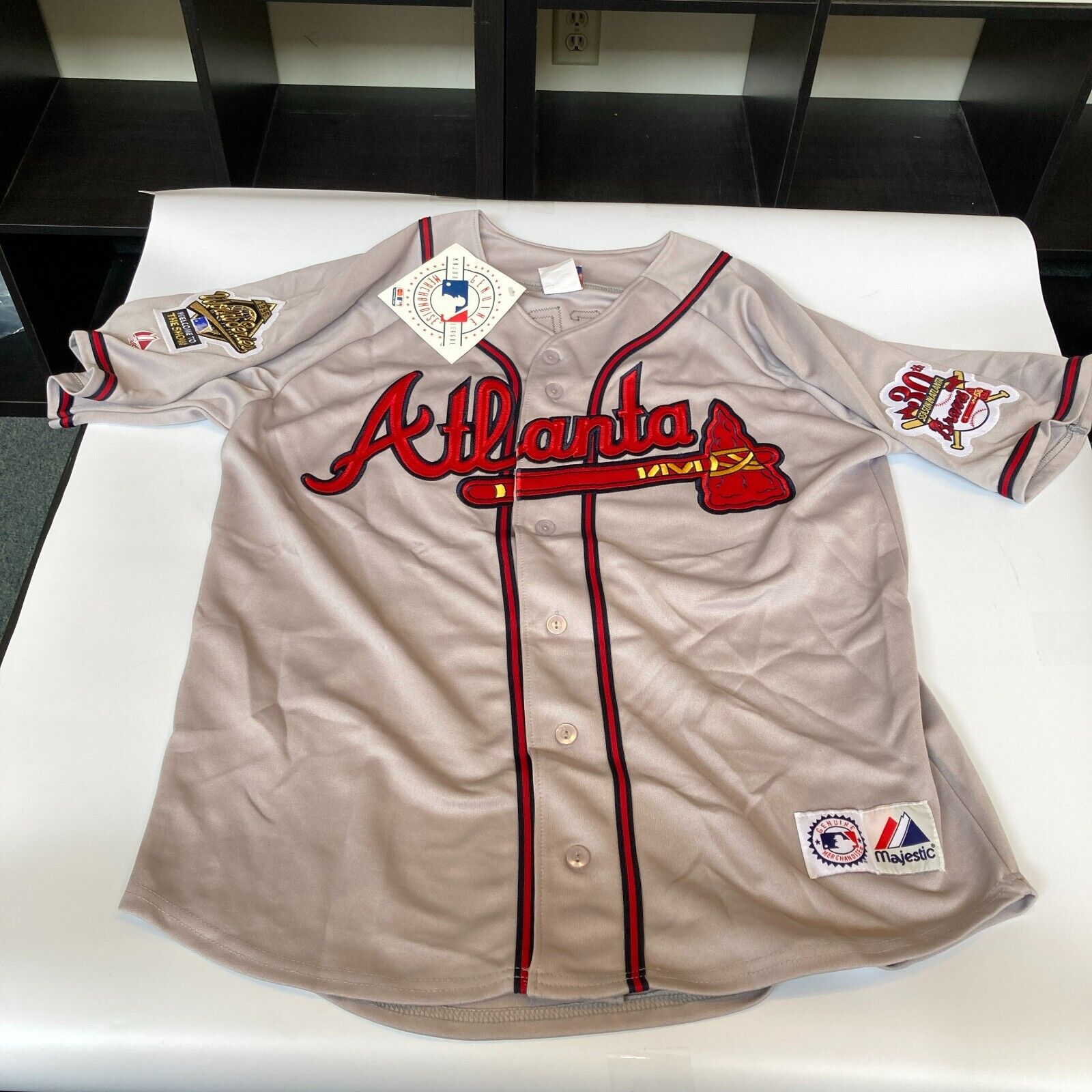 Fred McGriff Signed Atlanta Braves 1995 World Series Jersey JSA COA —  Showpieces Sports