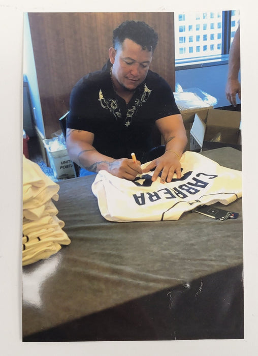 Miguel Cabrera Signed Detroit Tigers Signed STAT Jersey PSA DNA COA
