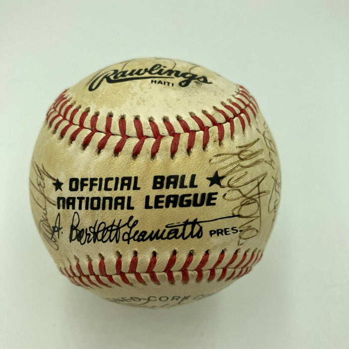Mike Schmidt 1980's Philadelphia Phillies Team Signed National League Baseball