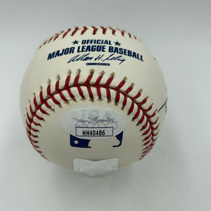 Dario Franchitti Juan Pablo Montoya Reed Sorenson Nascar Signed Baseball JSA COA