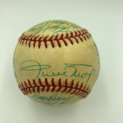 Willie Mays New York Mets Legends Old Timers Day Signed Baseball JSA COA