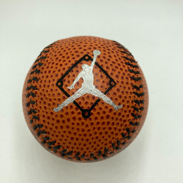 Michael Jordan Signed Nike Basketball Style Baseball Upper Deck UDA PSA Beckett