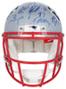 Tom Brady 2014 New England Patriots Super Bowl Champs Team Signed Helmet Steiner