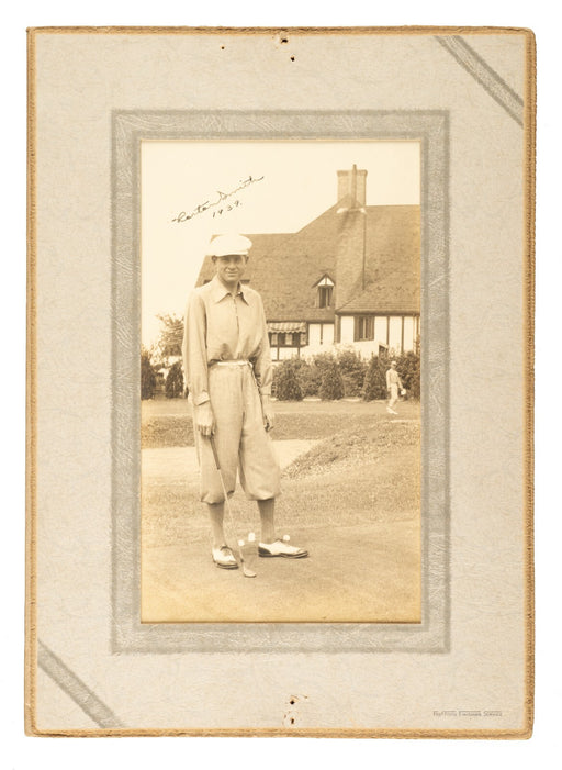 Horton Smith Signed Vintage 1920's Golf Photo PGA Champ JSA COA