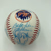 Vintage 1986 New York Mets World Series Champs Team Signed Baseball JSA COA