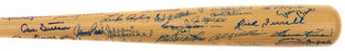 Beautiful Ted Williams Sandy Koufax Hall Of Fame Multi Signed Bat 50 Sigs JSA