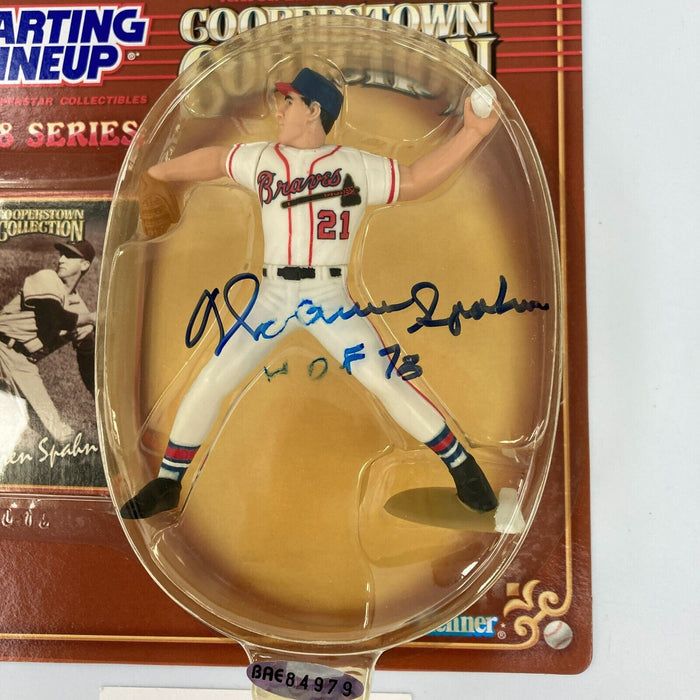 Warren Spahn HOF 1978 Signed Autographed Starting Lineup SLU With UDA COA