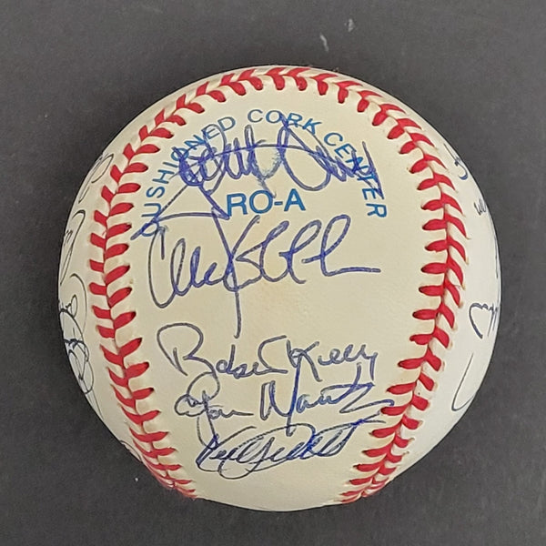 1992 All Star Game Team Signed Baseball Kirby Puckett Cal Ripken Jr. JSA COA